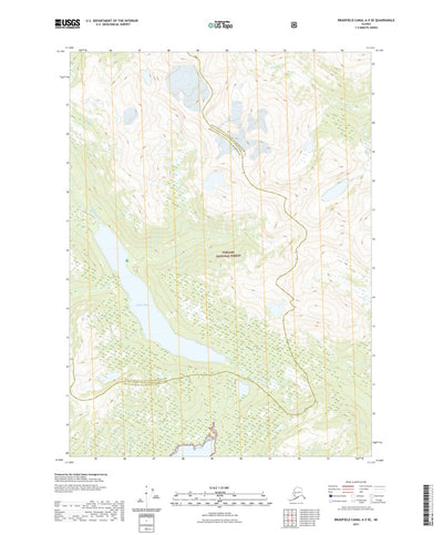 United States Geological Survey Bradfield Canal A-5 SE, AK (2021, 25000-Scale) digital map
