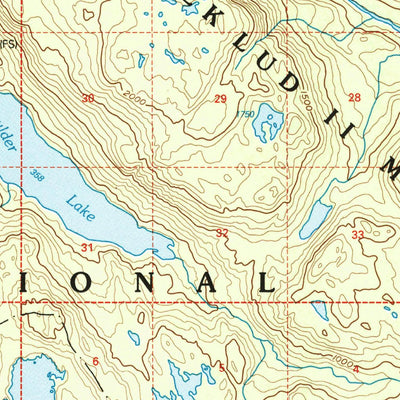 United States Geological Survey Bradfield Canal A-6, AK (2000, 63360-Scale) digital map