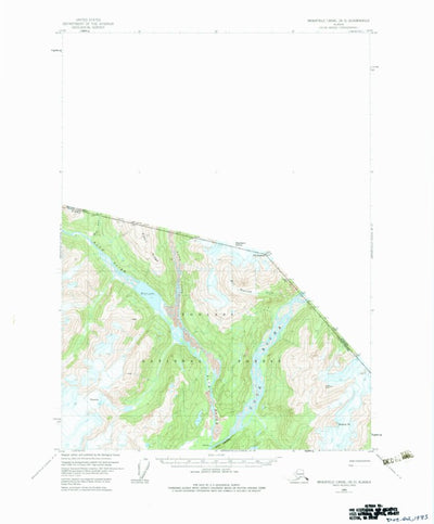 United States Geological Survey Bradfield Canal B-3, AK (1955, 63360-Scale) digital map