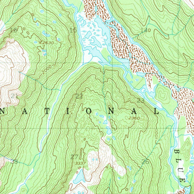 United States Geological Survey Bradfield Canal B-3, AK (1955, 63360-Scale) digital map