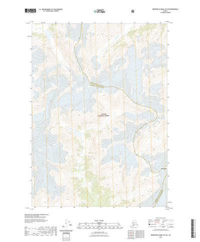 United States Geological Survey Bradfield Canal B-4 SE, AK (2021, 25000-Scale) digital map