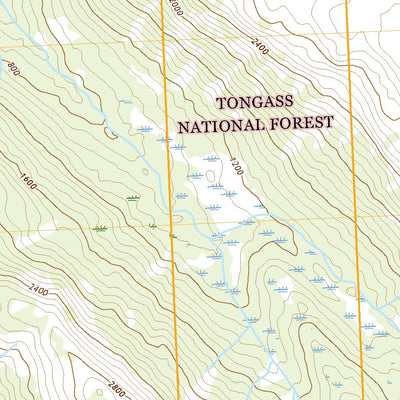 United States Geological Survey Bradfield Canal B-6 NW, AK (2021, 25000-Scale) digital map