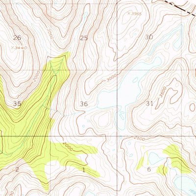 United States Geological Survey Bradfield Canal D-6, AK (1955, 63360-Scale) digital map