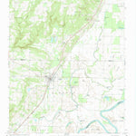United States Geological Survey Bradford, AR (1968, 24000-Scale) digital map