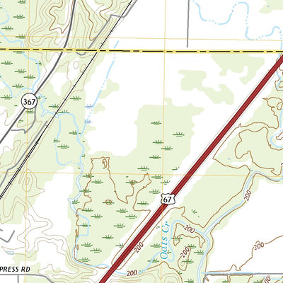 United States Geological Survey Bradford, AR (2020, 24000-Scale) digital map