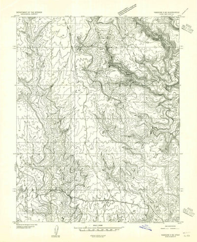 United States Geological Survey Bradford Canyon, UT (1955, 24000-Scale) digital map