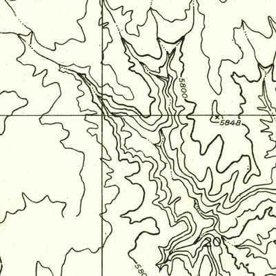 United States Geological Survey Bradford Canyon, UT (1955, 24000-Scale) digital map