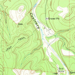 United States Geological Survey Bradford Creek, TX (1971, 24000-Scale) digital map