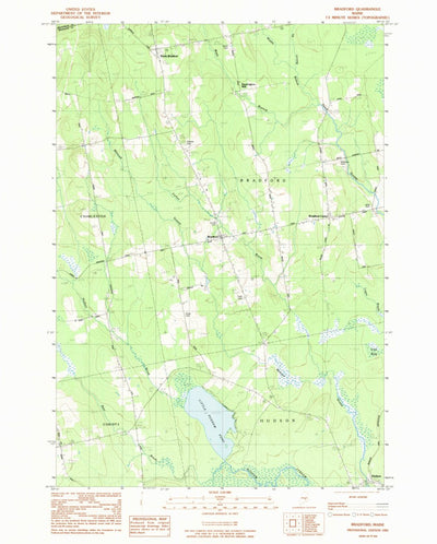 United States Geological Survey Bradford, ME (1983, 24000-Scale) digital map