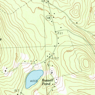 United States Geological Survey Bradford, NH (1998, 24000-Scale) digital map