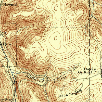 United States Geological Survey Bradford, PA-NY (1926, 62500-Scale) digital map