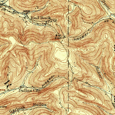 United States Geological Survey Bradford, PA-NY (1926, 62500-Scale) digital map