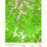 United States Geological Survey Bradford, PA-NY (1941, 62500-Scale) digital map