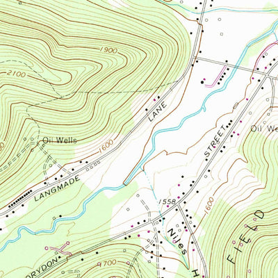 United States Geological Survey Bradford, PA-NY (1969, 24000-Scale) digital map