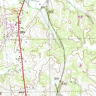 United States Geological Survey Bradford, TN (1954, 24000-Scale) digital map