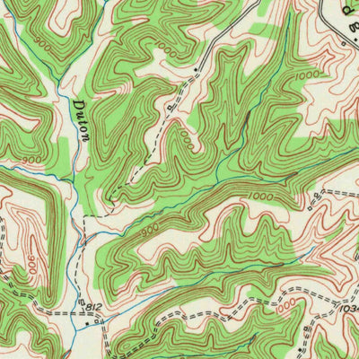United States Geological Survey Bradfordsville, KY (1952, 24000-Scale) digital map