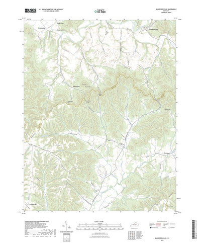 United States Geological Survey Bradfordsville, KY (2022, 24000-Scale) digital map