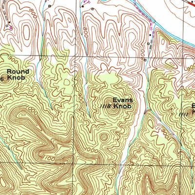 United States Geological Survey Bradfordsville NE, KY (1953, 24000-Scale) digital map