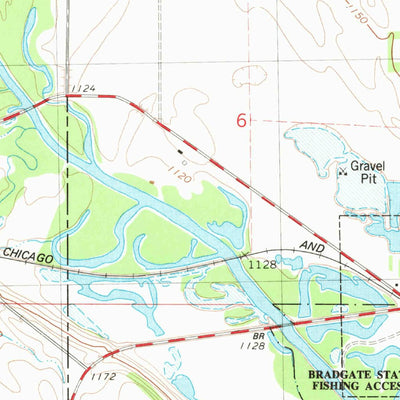 United States Geological Survey Bradgate, IA (1980, 24000-Scale) digital map