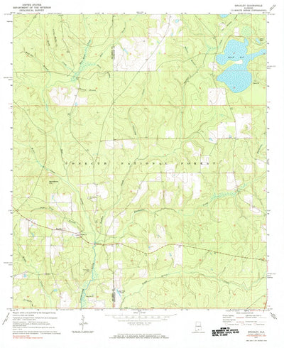 United States Geological Survey Bradley, AL (1971, 24000-Scale) digital map