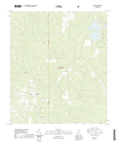 United States Geological Survey Bradley, AL (2021, 24000-Scale) digital map