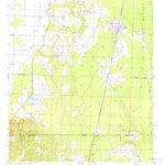 United States Geological Survey Bradley, AR-LA (1952, 24000-Scale) digital map