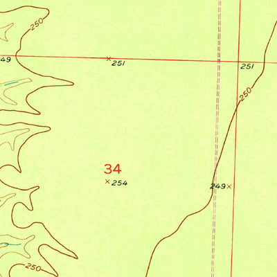 United States Geological Survey Bradley, AR-LA (1952, 24000-Scale) digital map