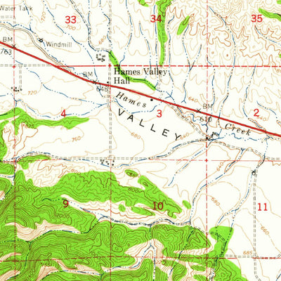 United States Geological Survey Bradley, CA (1948, 62500-Scale) digital map