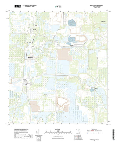 United States Geological Survey Bradley Junction, FL (2021, 24000-Scale) digital map