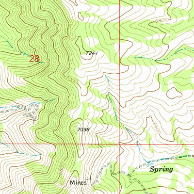 United States Geological Survey Bradley Mountain, ID (1968, 24000-Scale) digital map