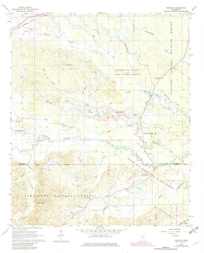 United States Geological Survey Bradley, MS (1965, 24000-Scale) digital map