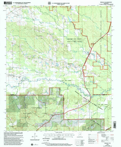 United States Geological Survey Bradley, MS (2000, 24000-Scale) digital map