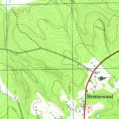 United States Geological Survey Bradley, SC (1978, 24000-Scale) digital map