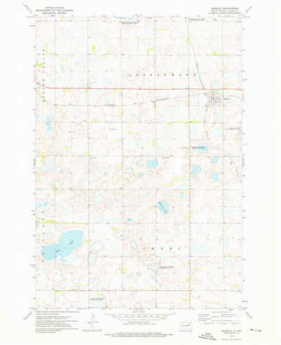 United States Geological Survey Bradley, SD (1973, 24000-Scale) digital map