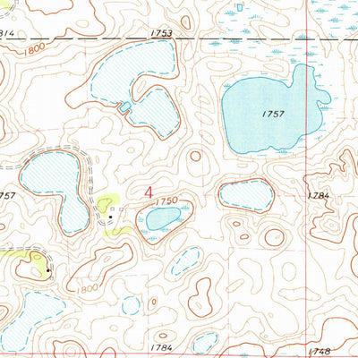 United States Geological Survey Bradley, SD (1973, 24000-Scale) digital map