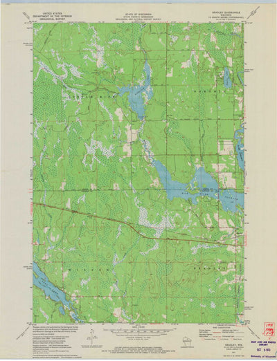 United States Geological Survey Bradley, WI (1971, 24000-Scale) digital map