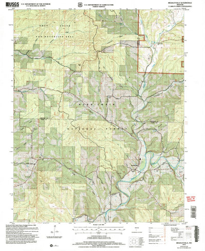 United States Geological Survey Bradleyville, MO (2004, 24000-Scale) digital map