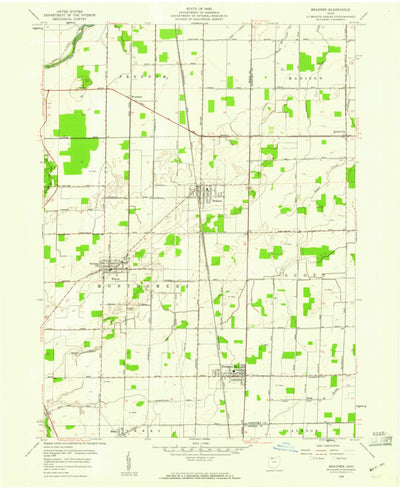 United States Geological Survey Bradner, OH (1958, 24000-Scale) digital map