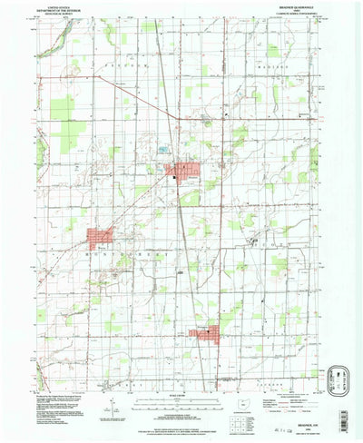 United States Geological Survey Bradner, OH (1994, 24000-Scale) digital map