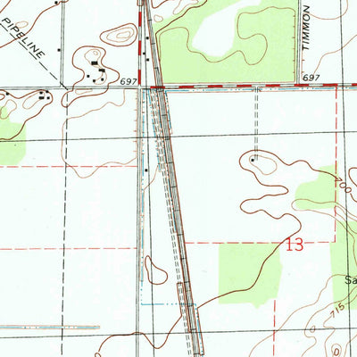United States Geological Survey Bradner, OH (1994, 24000-Scale) digital map