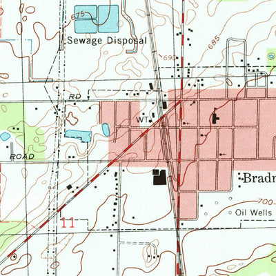 United States Geological Survey Bradner, OH (1994, 24000-Scale) digital map