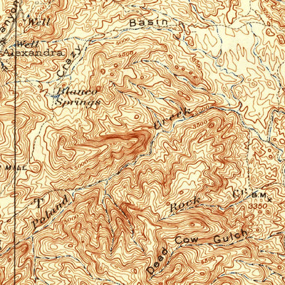 United States Geological Survey Bradshaw Mountains, AZ (1903, 125000-Scale) digital map