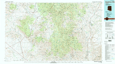 United States Geological Survey Bradshaw Mountains, AZ (1981, 100000-Scale) digital map