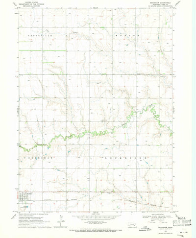 United States Geological Survey Bradshaw, NE (1969, 24000-Scale) digital map