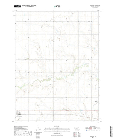 United States Geological Survey Bradshaw, NE (2021, 24000-Scale) digital map