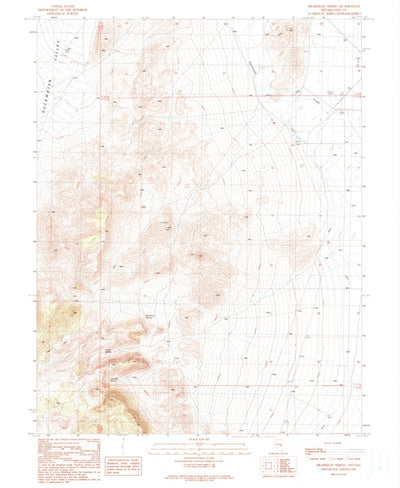 United States Geological Survey Bradshaw Spring, NV (1990, 24000-Scale) digital map