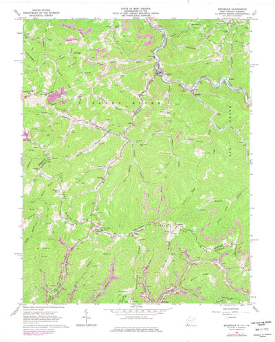United States Geological Survey Bradshaw, WV-VA (1964, 24000-Scale) digital map