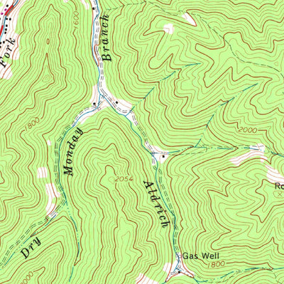 United States Geological Survey Bradshaw, WV-VA (1964, 24000-Scale) digital map