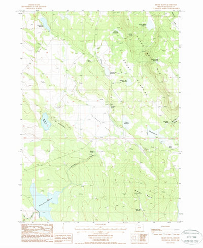United States Geological Survey Brady Butte, OR (1988, 24000-Scale) digital map