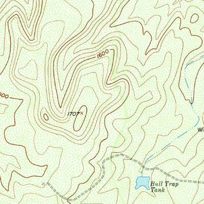 United States Geological Survey Brady Mountain, TX (1955, 24000-Scale) digital map
